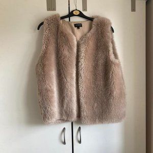 Topshop Womens Tan and Brown Gilet